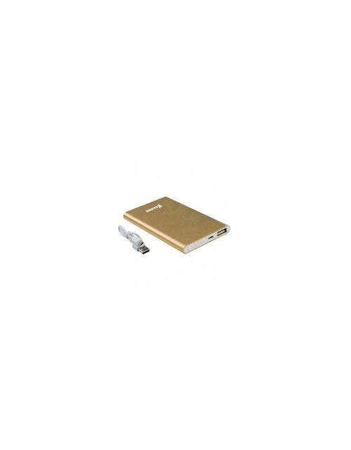 USB VAKOSS 5000mAh Power Bank Batterie externe pour PC/Smartphone brun
