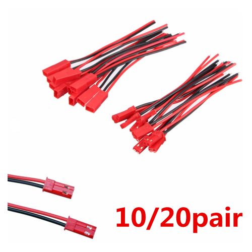 2 x connecteur JST avec câble de connexion pour