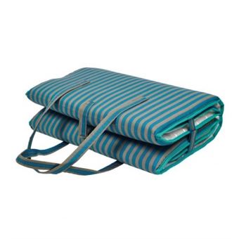 Ezpeleta Coussin Bain De Soleil Pliable Solarium 180 X 48 Cm Bleu Et Gris Accessoires Mobilier De Jardin Achat Prix Fnac