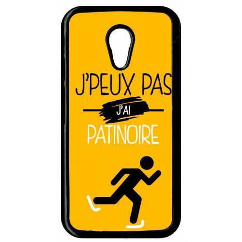Coque j peux pas j ai patinoire 10 compatible motorola moto g2 transparent