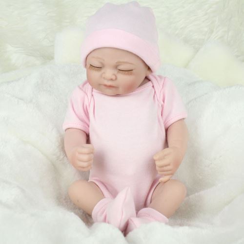 Lifelike Baby Doll Reborn Doll 26cm Nouveau-né Enfants fille Playmate cadeau d'anniversaire PK
