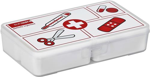 Sunware - Boite à compartiments 1er Secours Q-line 4 litres