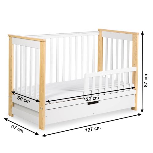 Iwo Lit Bebe Enfant Evolutif Avec Tiroir 1x60 Lit Pour Enfant Achat Prix Fnac