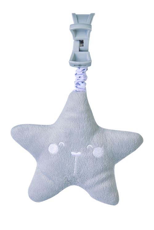 Saro figurine suspendue avec son étoile 21 cm polyester gris