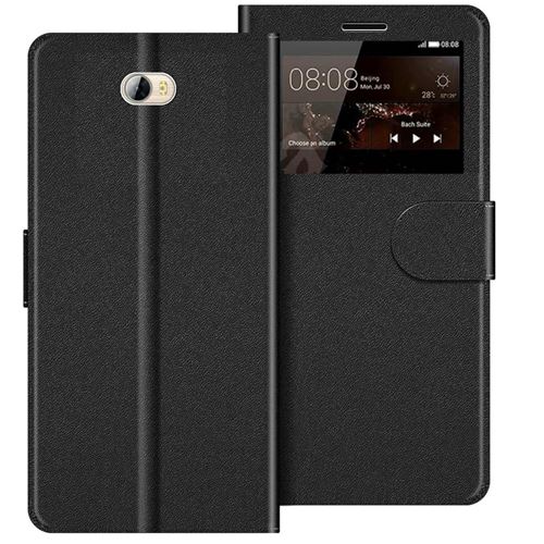 Etui double fenêtre pour HUAWEI Y5 2 ,Y5II - Noir