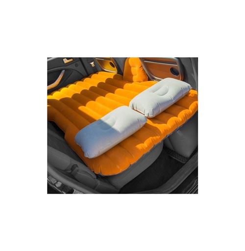 Matelas gonflable pour voiture - 86 x 40 x 135 cm - PVC - Orange