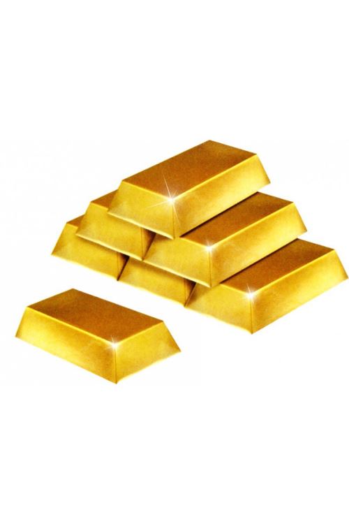 Set de 6 lingots d'or