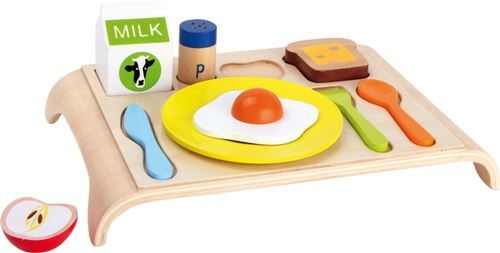 Legler - 2020800 - jeu d'imitation - cuisine - plateau en bois - petit-déjeuner