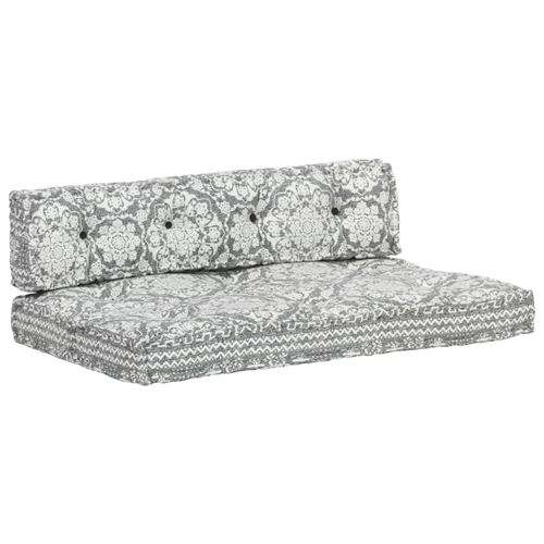 Chunhe Coussin de canapé palette Gris clair Tissu Patchwork AB287720