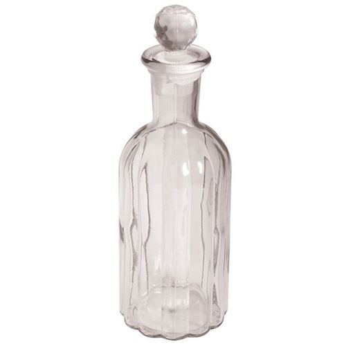Flacon verre avec couvercle