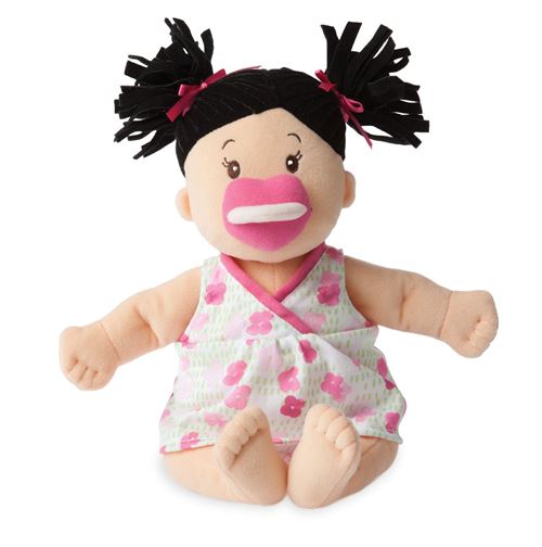 Manhattan Toy Baby Stella Soft Brunette First Baby Doll, 15-Inch