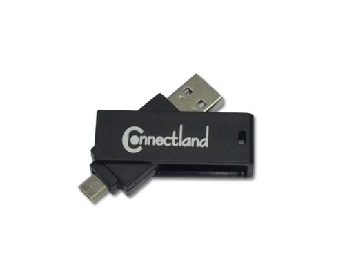 Lecteur Multicartes OTG micro USB & USB GC-808 Noir