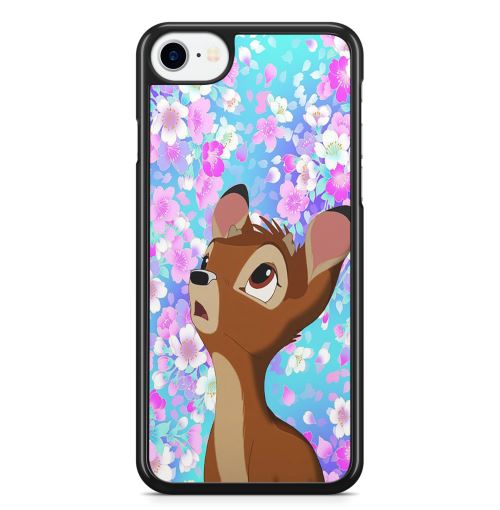 Coque Fifrelin Noire pour iPhone XR Bambi Fleurs Disney