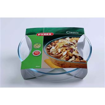 Moule à Manqué Verre Borosilicate 500° Ø 26,2 Cm – 2,1 L, Transparent Résistant -50°C à +500°C
