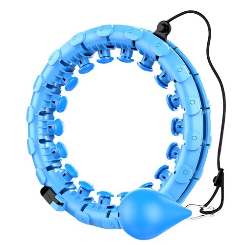 Hula-hoop de fitness Taille ajustable Avec Fonctionnalités de massage -bleu