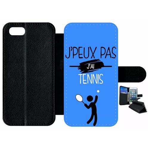 Etui à rabat apple iphone 8 j peux pas j ai tennis 12