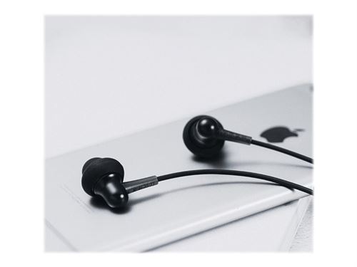 1More Stylish Dual-Dynamic - In-ear hoofdtelefoons met micro - inwendig - met bekabeling - 3,5 mm-stekker - nachtzwart