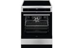 AEG MaxiKlasse CIB6470APM - Cuisinière - pose libre - largeur : 59.6 cm - profondeur : 60 cm - hauteur : 84.7 cm - avec système auto-nettoyant - acier inoxydable