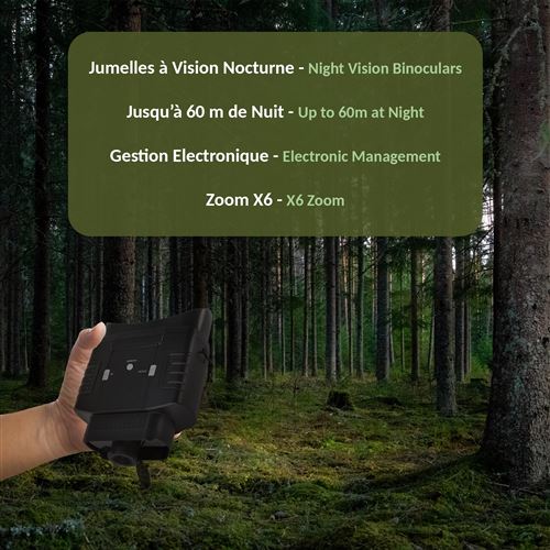 Appareil de vision nocturne numérique - Jumelles de vision nocturne,  lunettes de vision nocturne pour casque, capteur HD 3M (1080p) -  Enregistrement vidéo/audio - pour la surveillance de la chasse :  