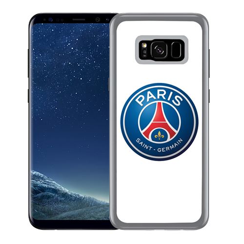 Coque pour Samsung Galaxy S8 logo psg fond blanc