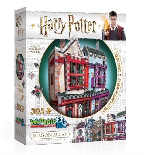 Wrebbit Puzzle 3D Hp Magasin D'accessoires De Quidditch 305 Pieces