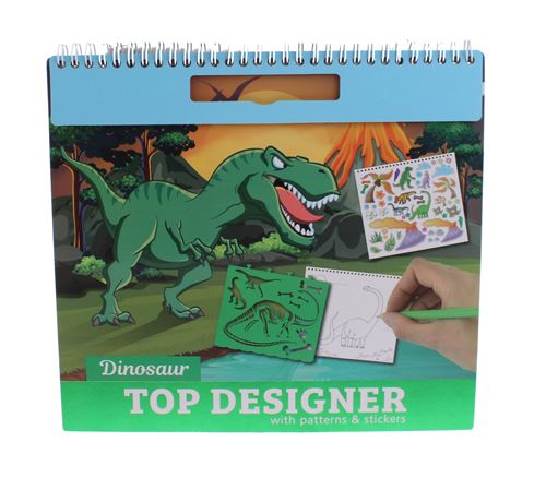 Toi-Toys carnet à dessin dinosaure avec accessoires