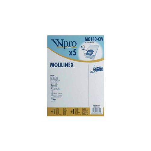 Sachet de sacs w51 pour aspirateur moulinex - 481281729673