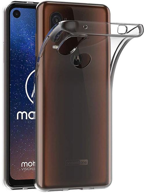 Housse de protection pour Motorola One Vision Silicone Transparent