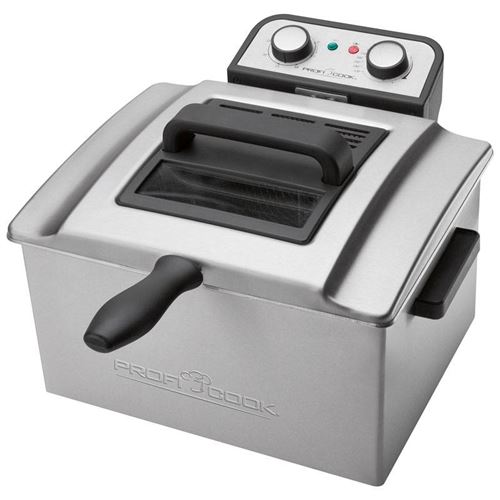 ProfiCook Dubbele Frituurpan 3000 W 5 L Zilver PC-FR 1038
