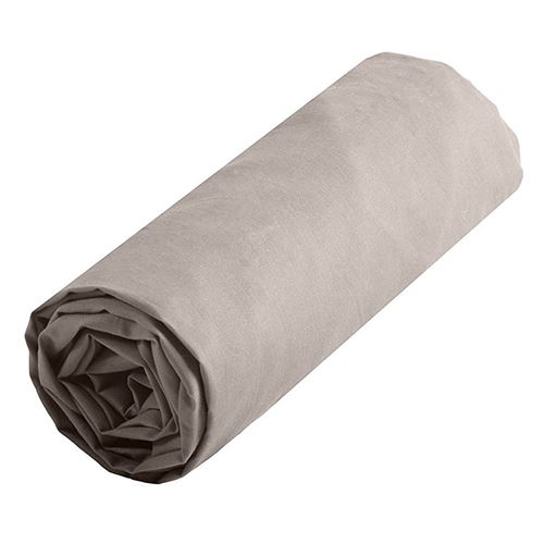 Drap housse uni 140 x 190 cm - Couleur Lin