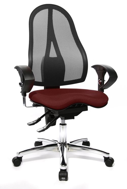 Topstar ST19UG27 Sitness 15 Fauteuil pour Bureau Métal Noir 44 x 48 x 115 cm