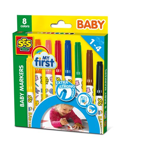Crayons - 8 feutres marqueurs Bébé