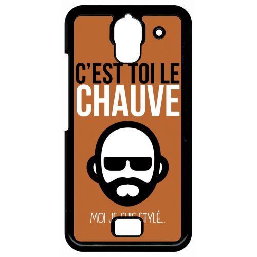 Coque huawei y360 c est toi le chauve moi je suis styl 8