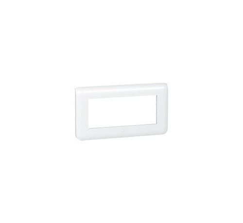 Enjoliveur 5 modules horizontal blanc Legrand Mosaic