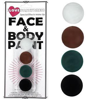 Peinture Pour Le Visage Grise Marron Verte Et Noire Ideal Pour