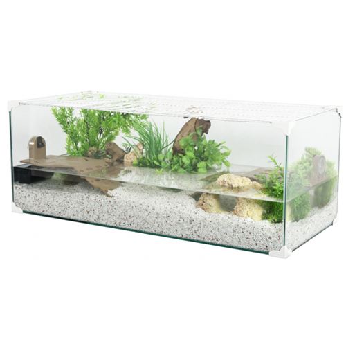 Zolux - Terrarium pour tortues d'eau Karapas 80 blanc