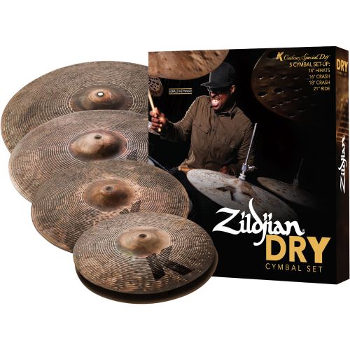 Zildjian K Custom Dry set de 4 cymbales 14, 16, 18 et 21 pouces