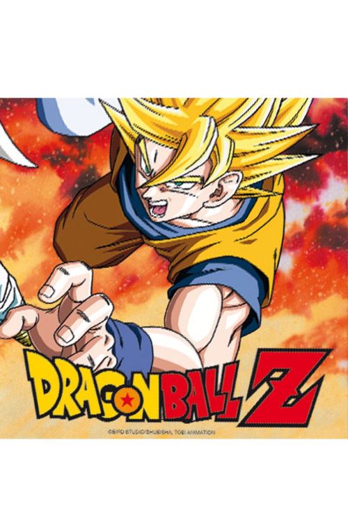 20 Serviettes En Papier Dragon Ball Z™ 33 X 33 Cm - Multicolore