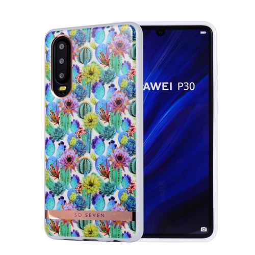 So Seven - Coque Mexico Cactus bleu: HUAWEI P30