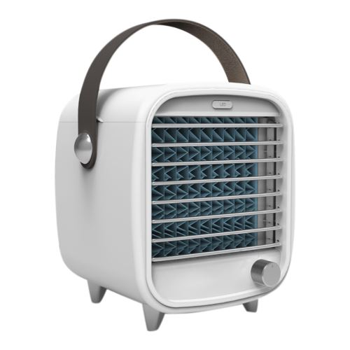 Ventilateur USB rechargeable Micro climatiseur portable avec LED blanc