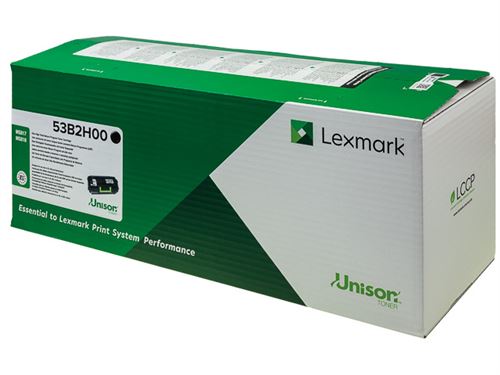 Lexmark 53B2H00 Toner laser 25000pages Noir cartouche toner et laser - Cartouches toner et laser (Toner laser, 25000 pages, Noir, 1 pièce(s))