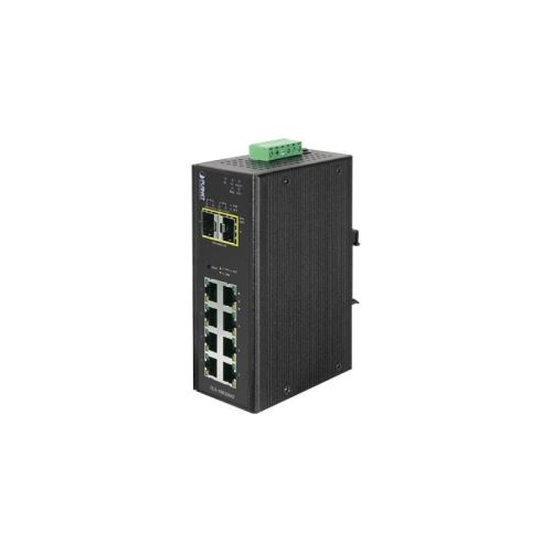 PLANET IGS-10020MT - switch - 10 poorten - Beheerd - monteerbaar op DIN-rails, wandbevestiging