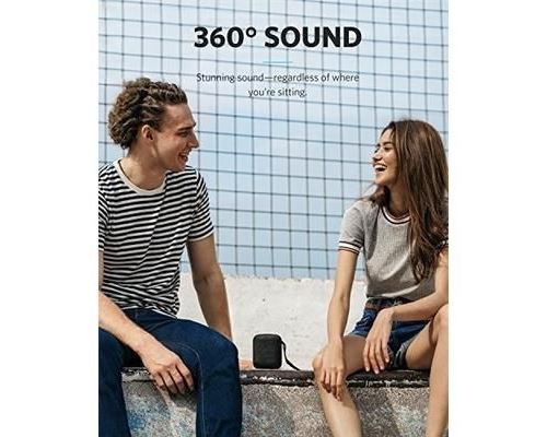 Enceinte Soundcore Motion Q par Anker - Enceinte Bluetooth 4.2 16W avec Son 360°, Wireless Stereo Pairing, Technologie BassUp et Éta