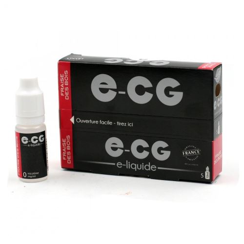 Lot de 5 Flacons E-CG - Fraise des Bois 0 mg/ml