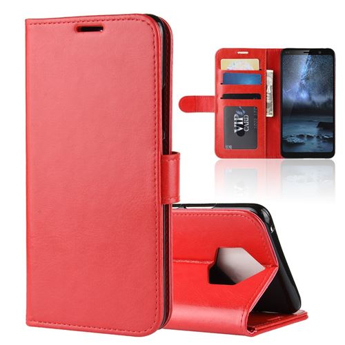 Etui en PU en couleur rouge pour votre Nokia 9 PureView
