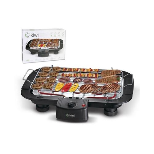 Plaque chauffantes grill Kiwi KG-5801 2000W (38 x 22 cm) Noir