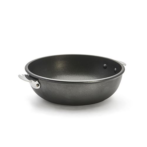 Sauteuse 24 cm bombée choc Loqy - De Buyer - Noir - Fonte Aluminium