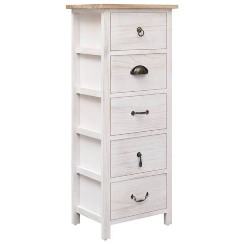 vidaXL Armoire latérale 35 x 25 x 87 cm Bois de Paulownia