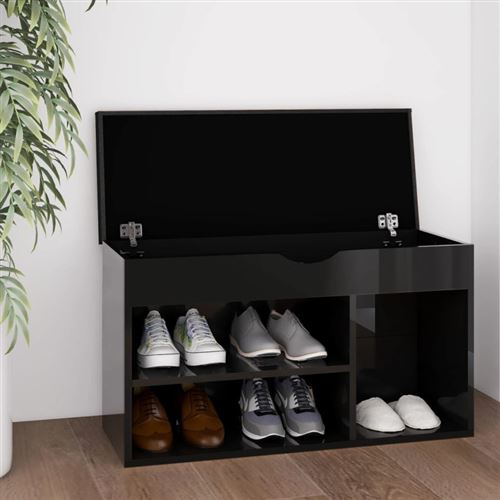 Vidaxl Noir Banc Rangement Chaussures - Image 3