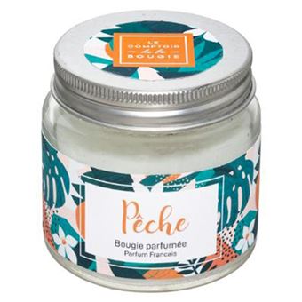 Comptoir de la Bougie - Bougie Parfumée en Verre Bocal 65g Pêche - 1